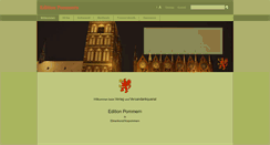 Desktop Screenshot of edition-pommern.com