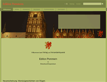 Tablet Screenshot of edition-pommern.com